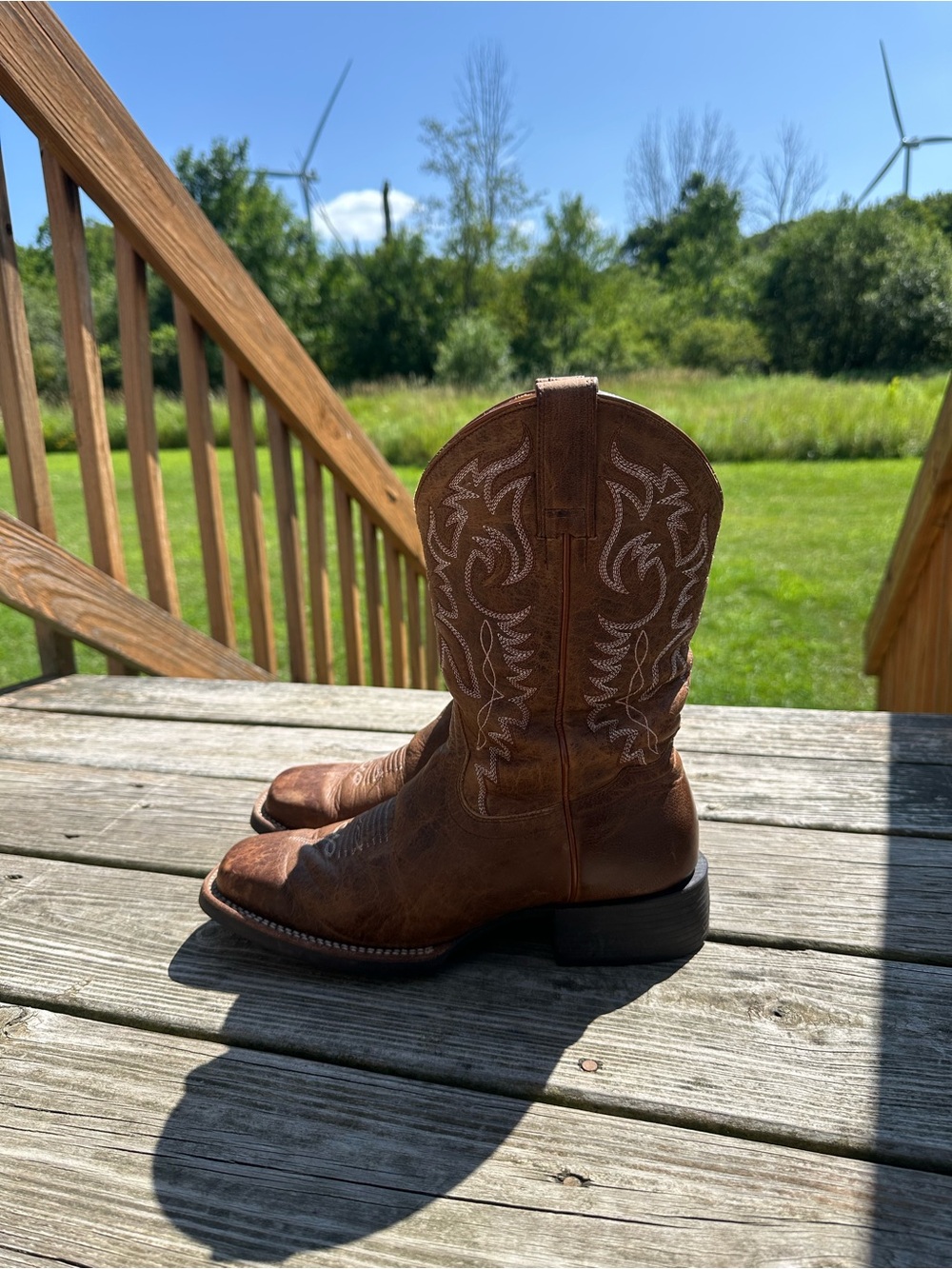 Shyanne “Shayla” Brown Square Toe Cowgirl Boots